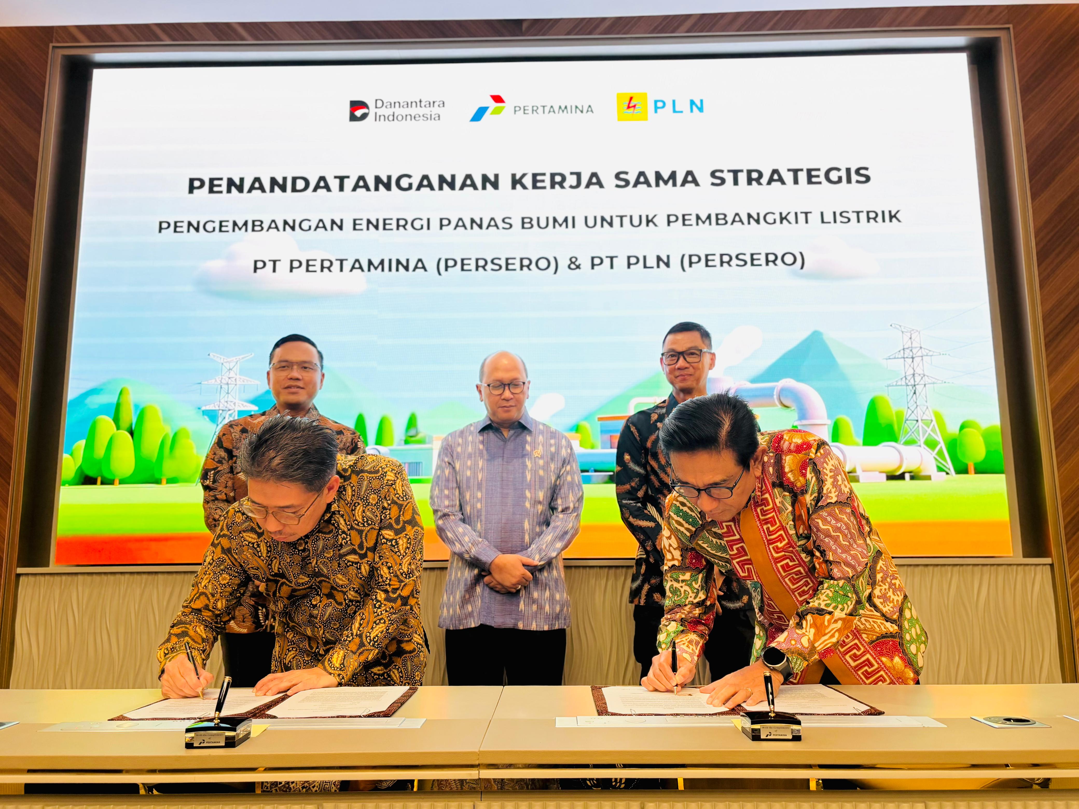 Diinisiasi Danantara, PLN–Pertamina Teken Kerja Sama Pengembangan Energi Panas Bumi Nasional