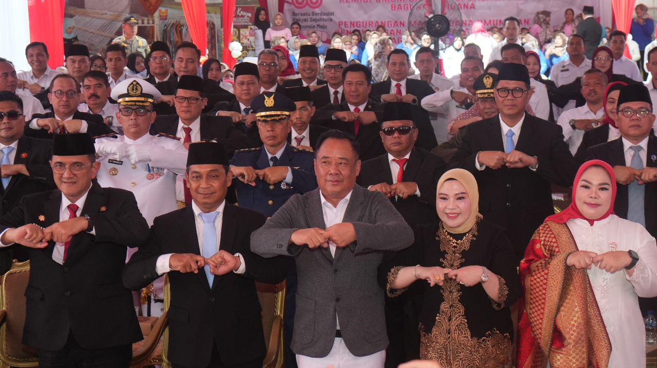 Kanwil Kemenkum Sumsel Hadiri Acara Pemberian Remisi Umum dan Dasawarsa HUT RI ke-80 di LPP Palembang