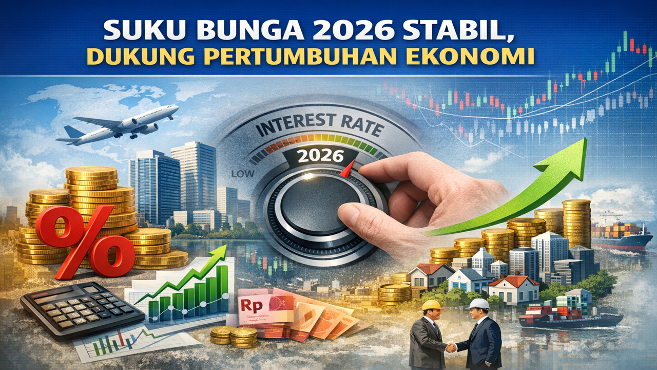 Suku Bunga 2026 Diproyeksikan Stabil, Fokus Dukung Pertumbuhan Ekonomi