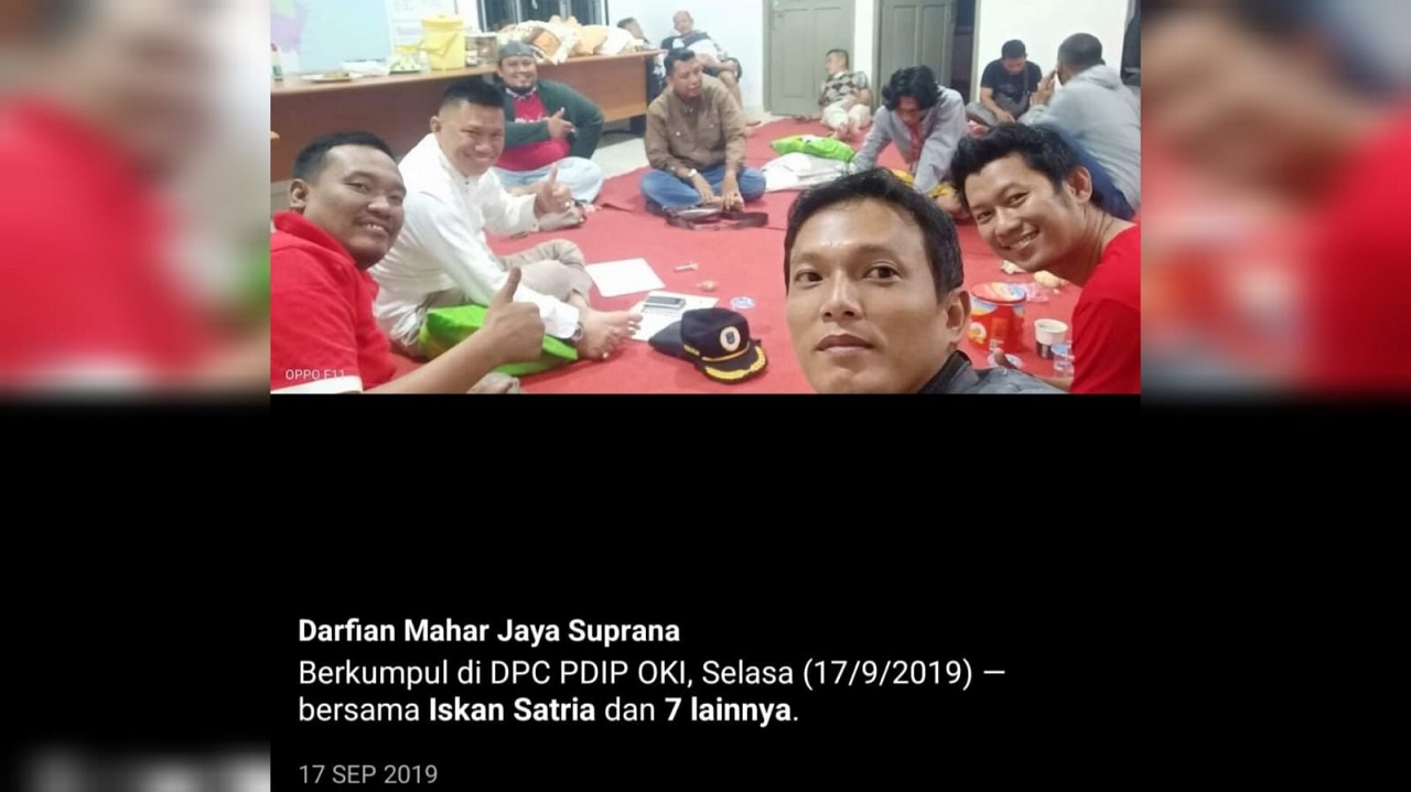 Ketua AMSI Sumsel Ardhi Fitriansyah Sebut Foto Ketua Bawaslu OKI Bersama Cawabup OKI adalah Konten Keliru