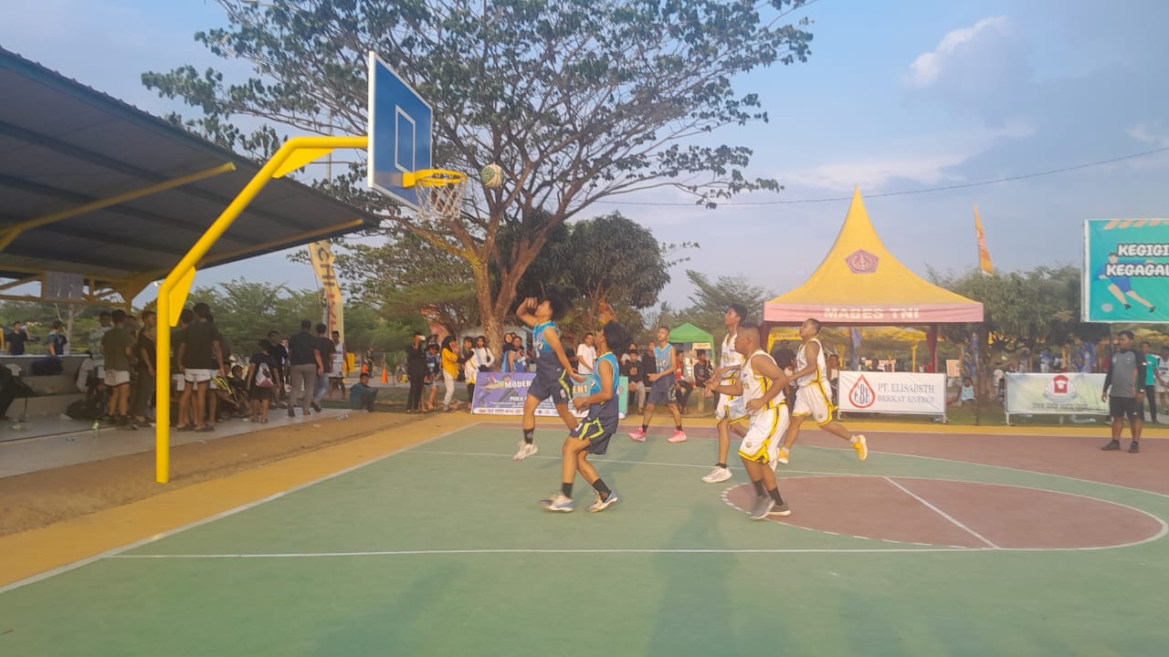 Kalah Tipis, SMK 2 Dipaksa Pulang Tim IGS pada Turnamen Basket 3x3 Piala Pangdam II/Sriwijaya 