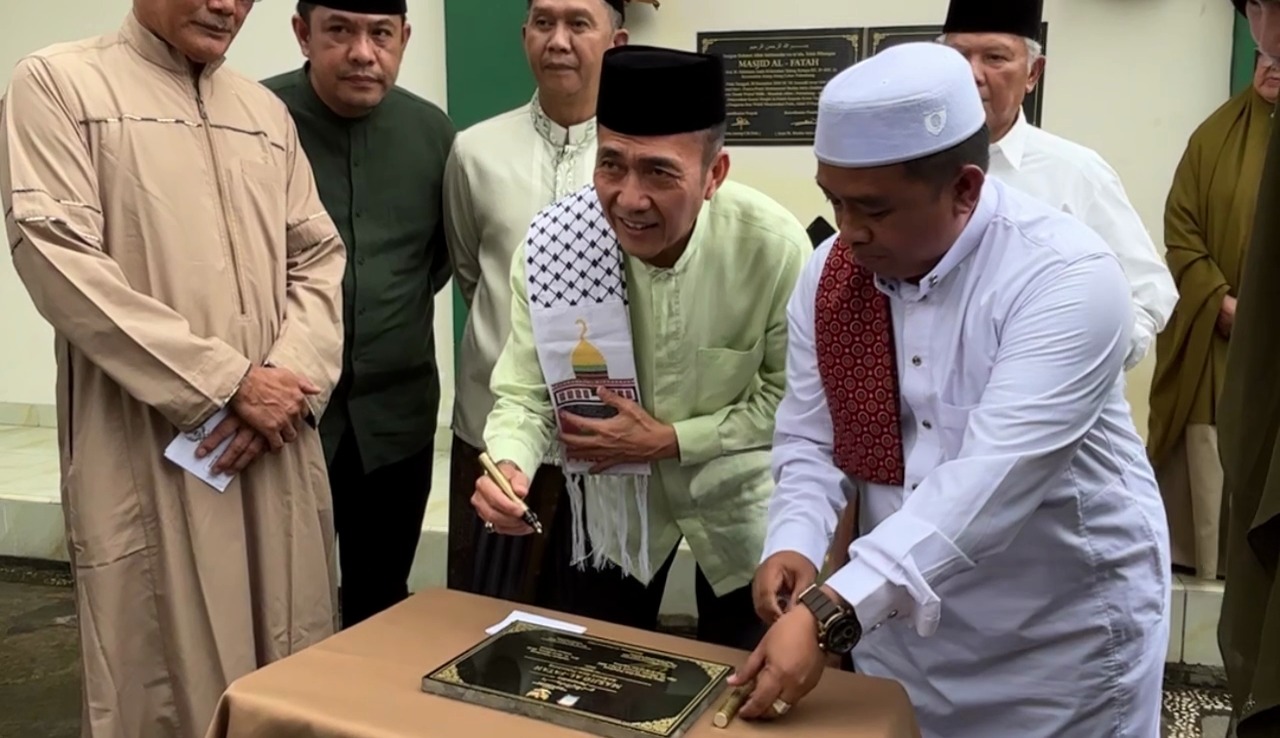 Wali kota Palembang Resmikan Masjid Al Fatah Baznas Palembang 