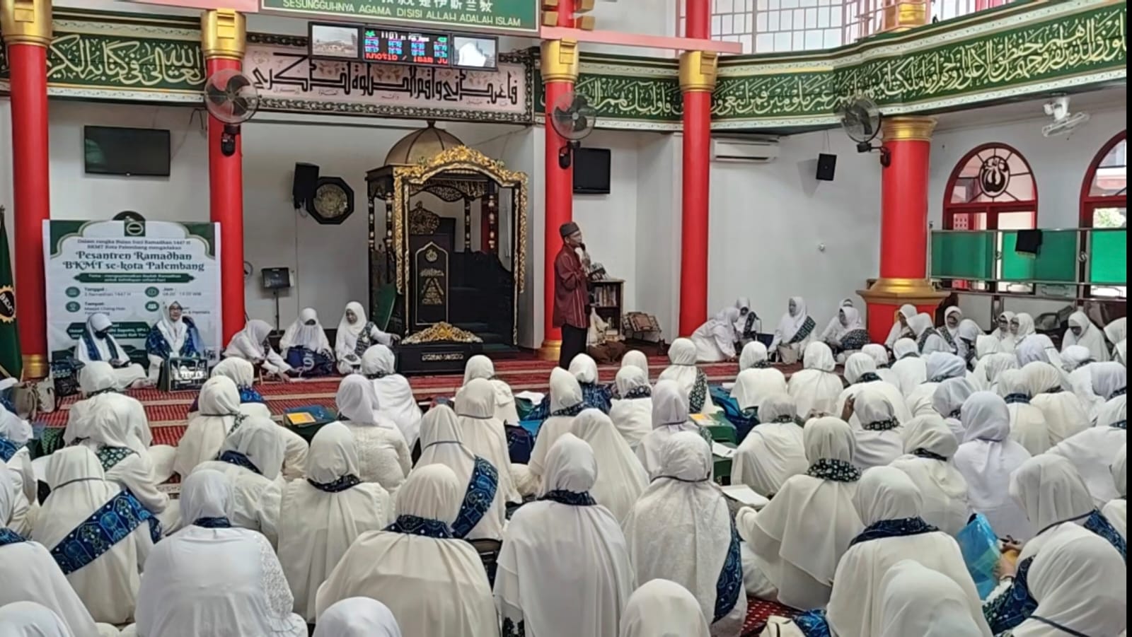 Ratusan Jamaah Ikuti Pesantren Ramadhan di Masjid Cheng Ho Palembang