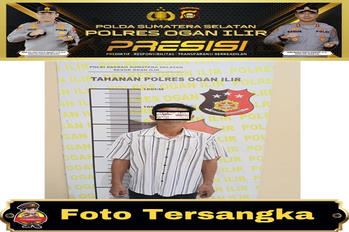 Sungguh Bejat! Ayah di Ogan Ilir Ditangkap Polisi Atas Dugaan Cabuli Anak Sendiri