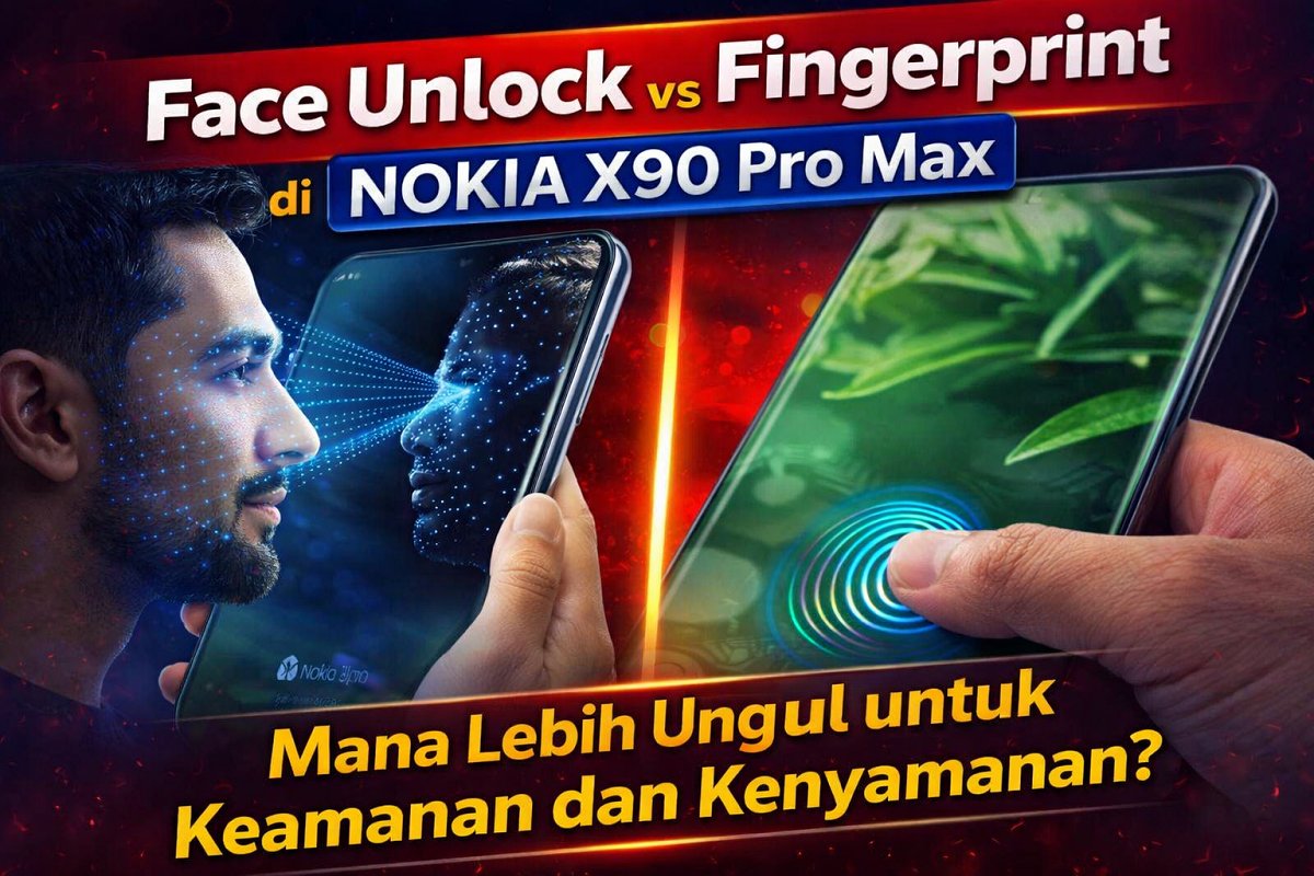Face Unlock vs Fingerprint di Nokia X90 Pro Max: Mana Lebih Unggul untuk Keamanan dan Kenyamanan?