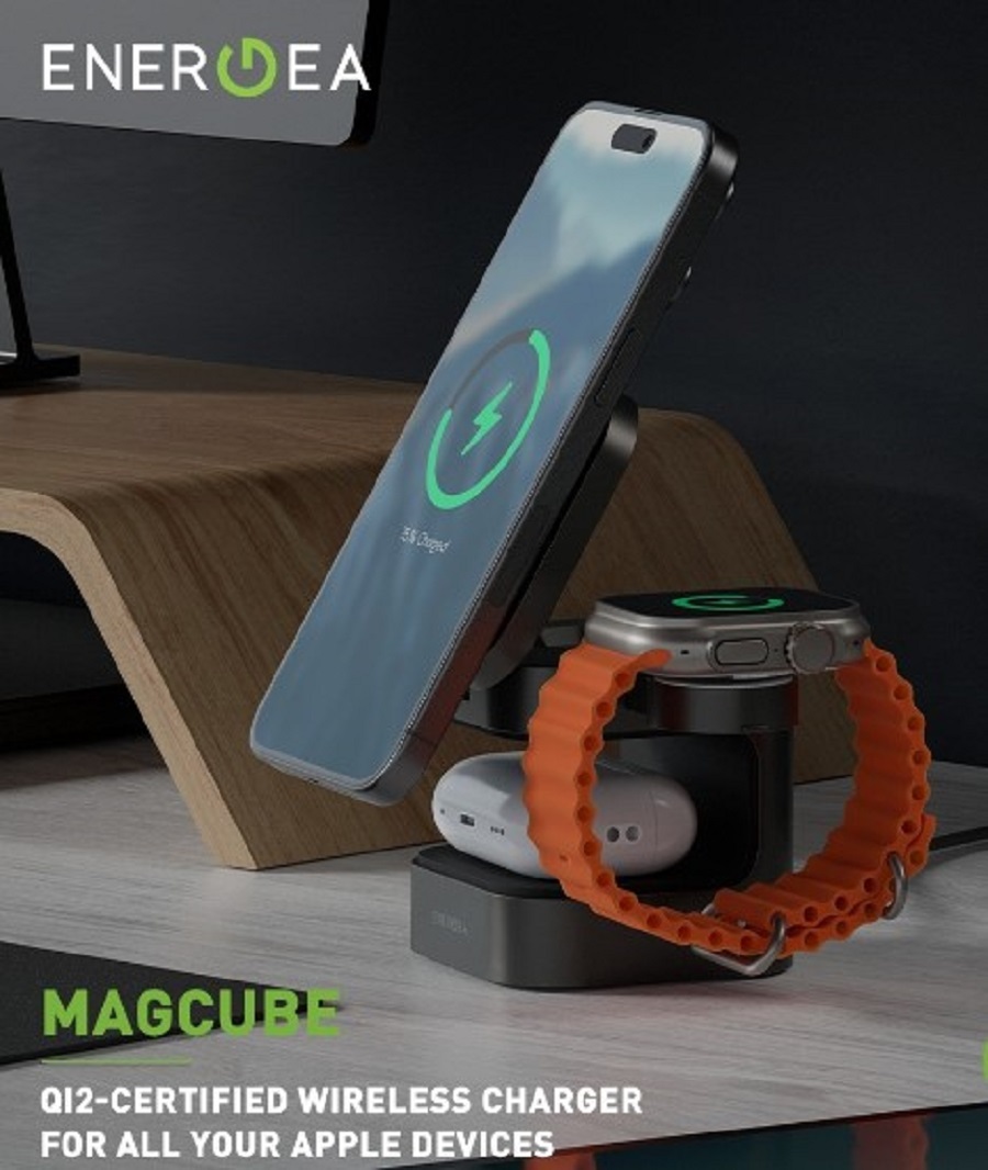 Energea Magcube: Pengisi Daya Nirkabel Qi2 Bersertifikat untuk Semua Kebutuhan Apple Anda