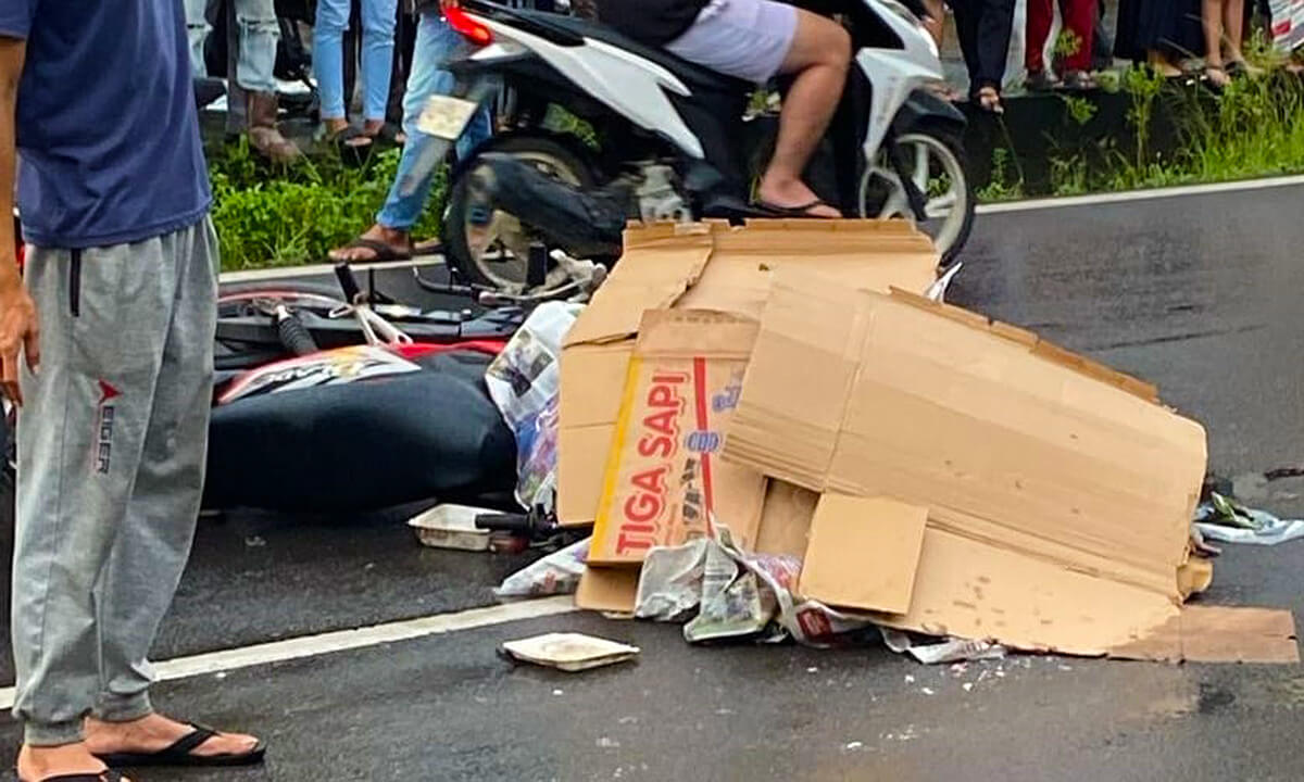 Melintas di Jam Sibuk di Jalanan Kota Palembang, Truk Tangki Tronton Makan Korban Jiwa Seorang IRT