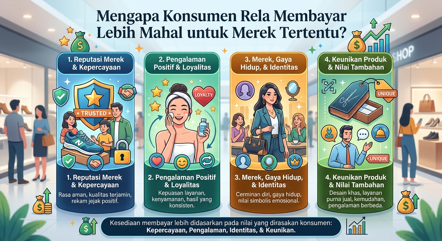 Mengapa Konsumen Rela Membayar Lebih Mahal untuk Merek Tertentu?