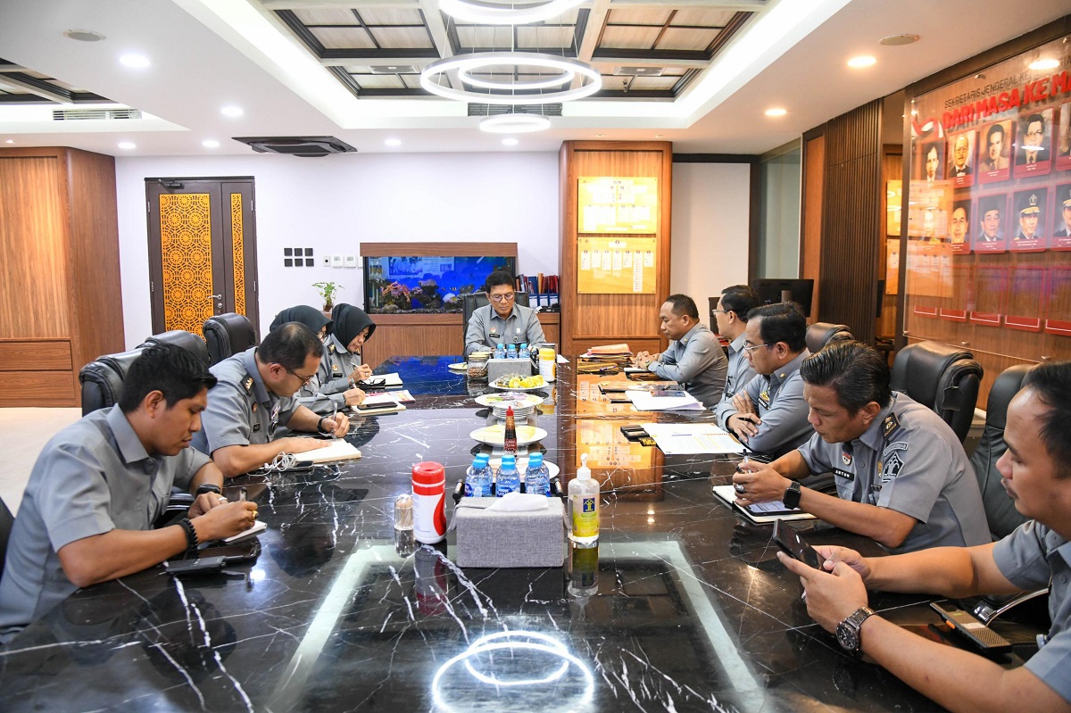 Plt. Kakanwil Kemenkum Sumsel Laporkan Hasil Reses Komisi XIII ke Sekjen Kemenkum RI