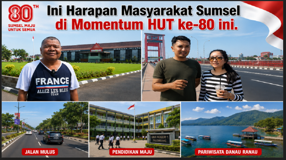 HUT Ke-80 Sumsel, Ini Harapan Warga Sumsel !!!
