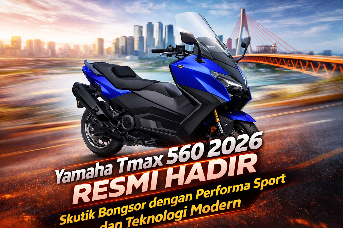 Yamaha Tmax 560 2026 Resmi Hadir, Skutik Bongsor dengan Performa Sport dan Teknologi Modern
