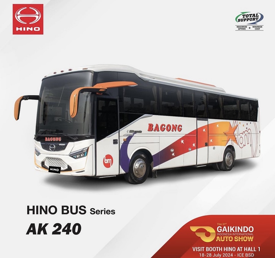 Hino Bus AK 240: Performa Handal dengan Desain Ramah Lingkungan di GIIAS 2024