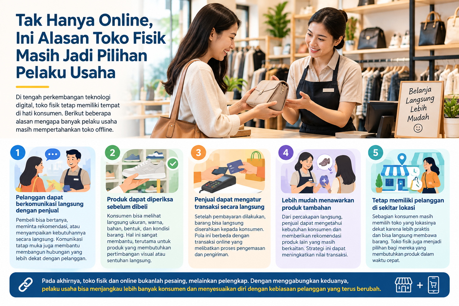 Tak Hanya Online, Ini Alasan Toko Fisik Masih Jadi Pilihan Pelaku Usaha