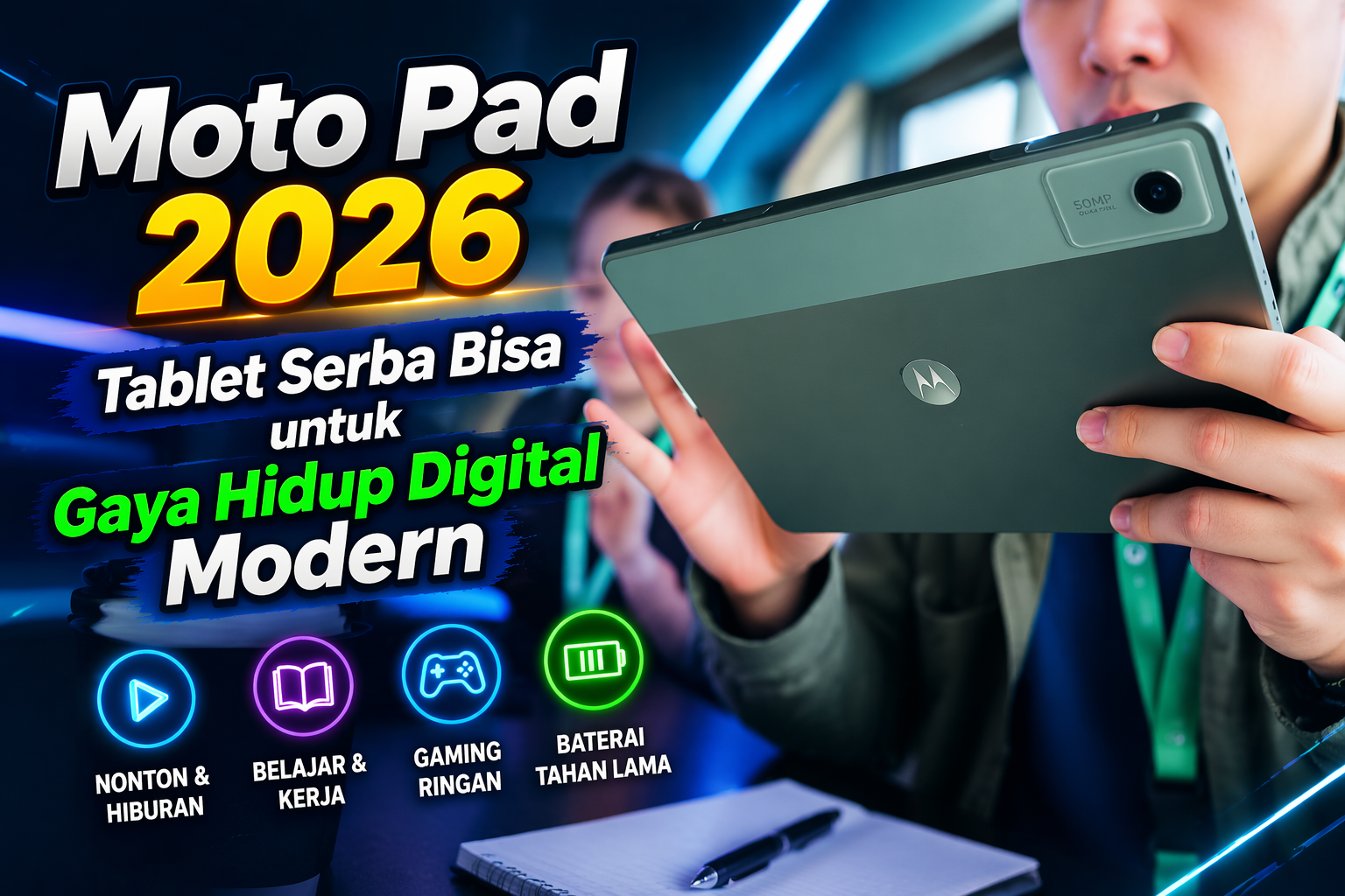 Moto Pad 2026, Tablet Serba Bisa untuk Gaya Hidup Digital Modern