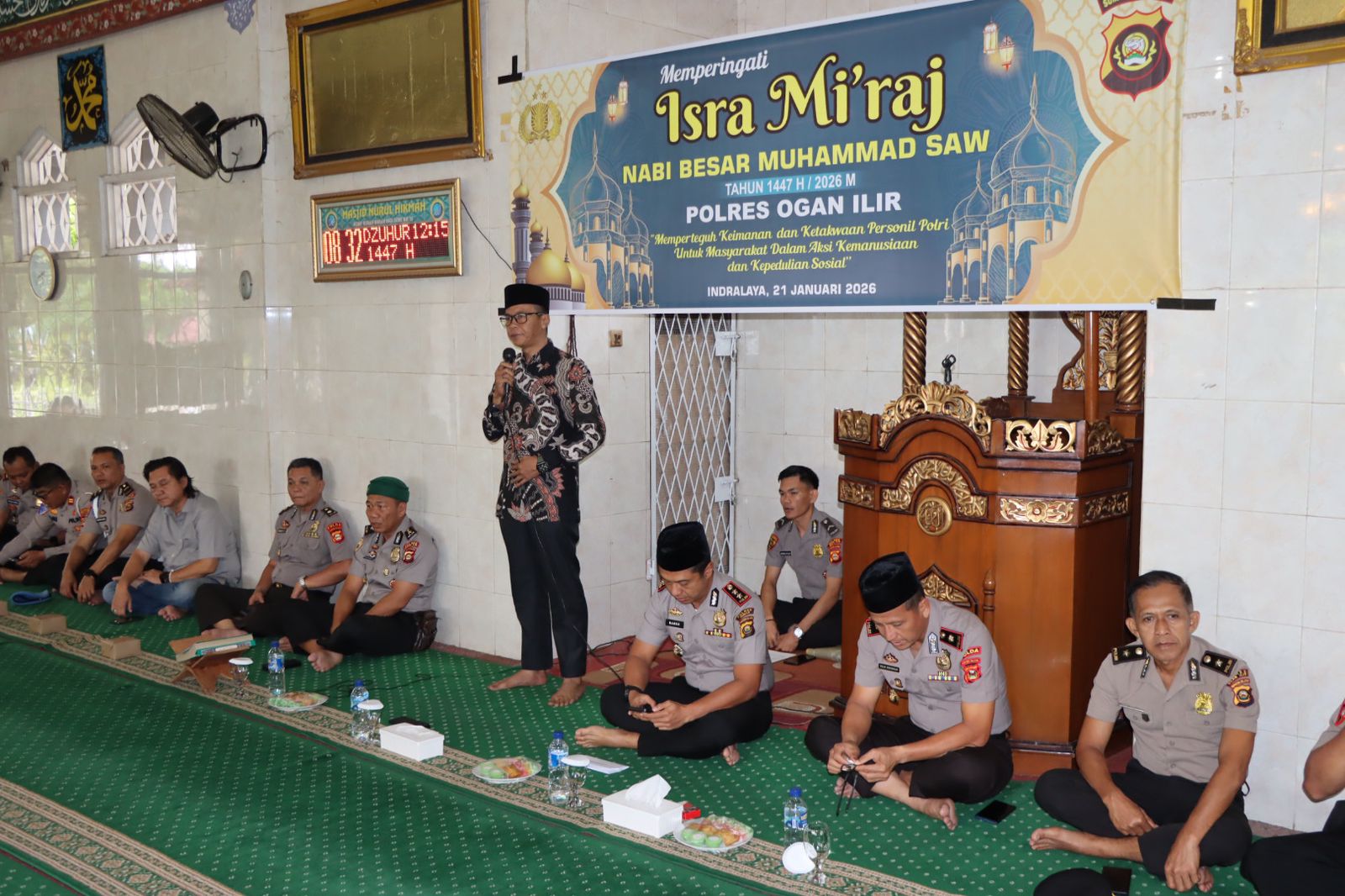 Personel Polres Ogan Ilir Diminta Meneladani Jejak Nabi Muhammad SAW