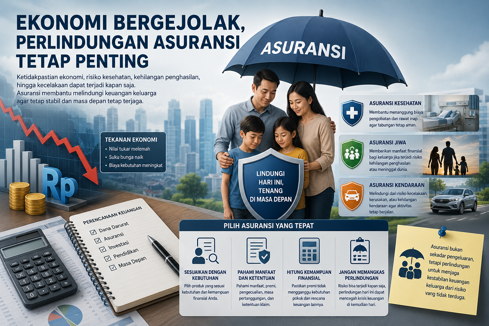 Ekonomi Bergejolak, Perlindungan Asuransi Tetap Penting