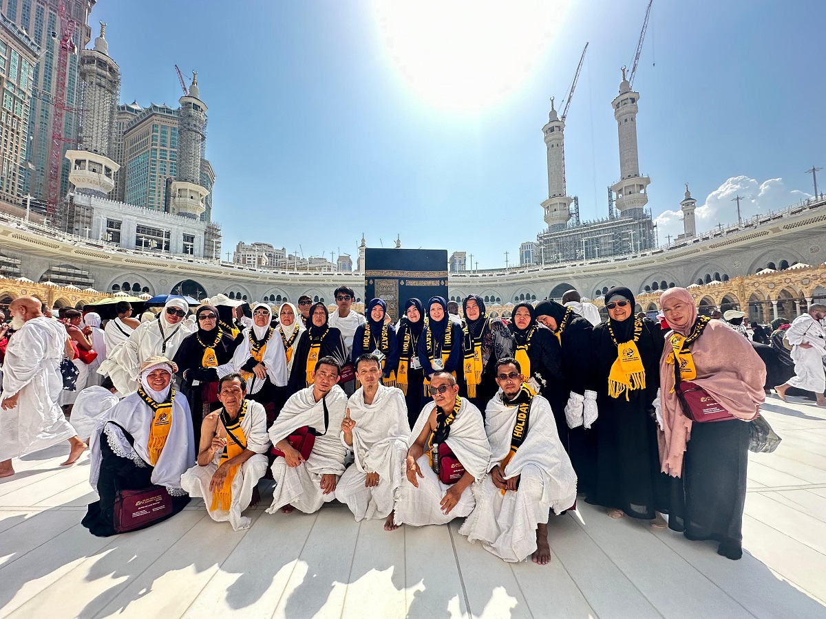  Bahagianya 433 Jemaah Umrah Holiday Angkasa Wisata, Umrah Ketiga dan City Tour Gratis ke Hudaibiyah