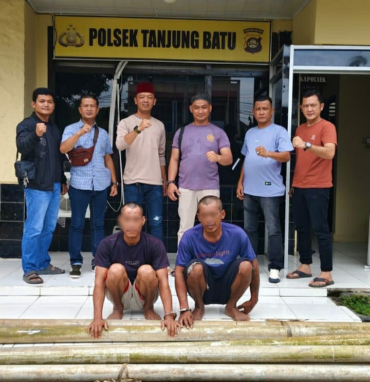 Tim Rimau Tanjung Batu, Ringkus Dua Pencurian Pipa Milik PT Cinta Manis  