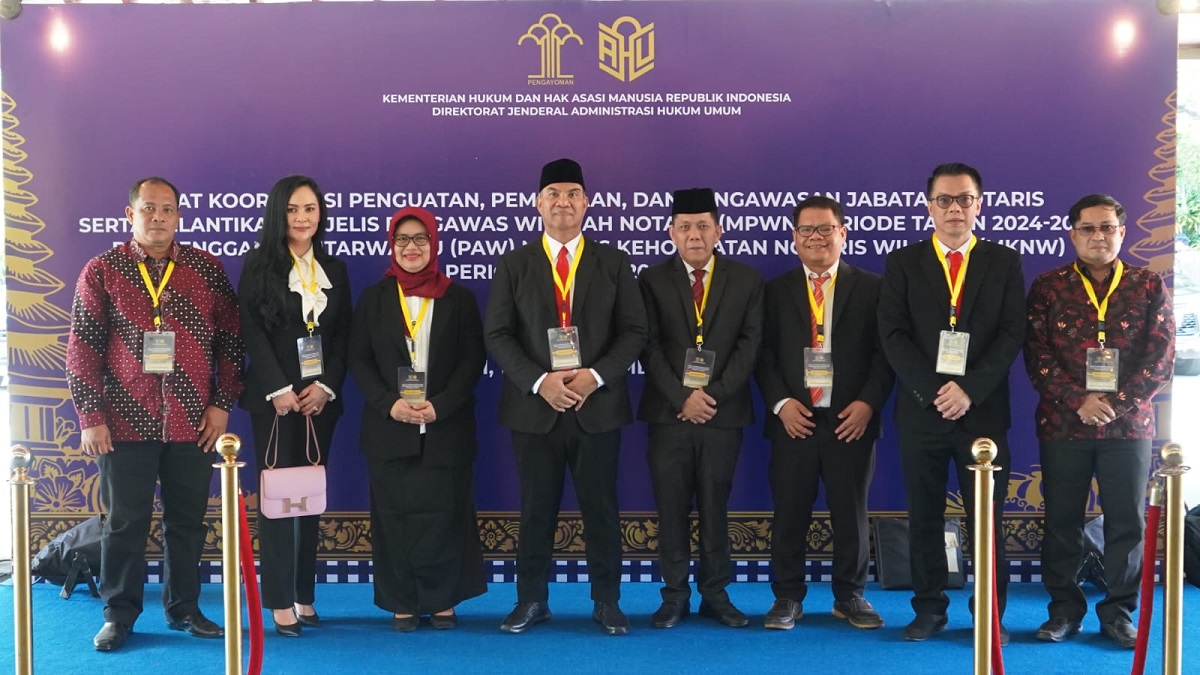  Kakanwil Kemenkumham Sumsel Dilantik Jadi Pengawas Wilayah Notaris Periode 2024-2027