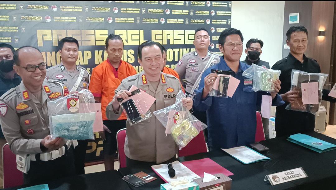 Dua Kurir Narkoba di Palembang Kedapatan Bawa Ekstasi dan Sabu