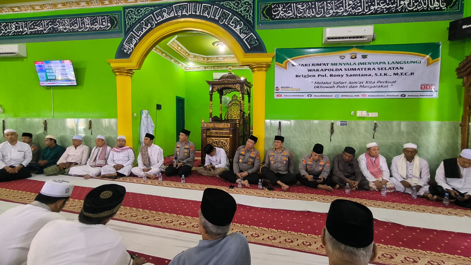 Safari Jumat Menyala, Polda Sumsel Perkuat Sinergi Dengan Warga Gandus