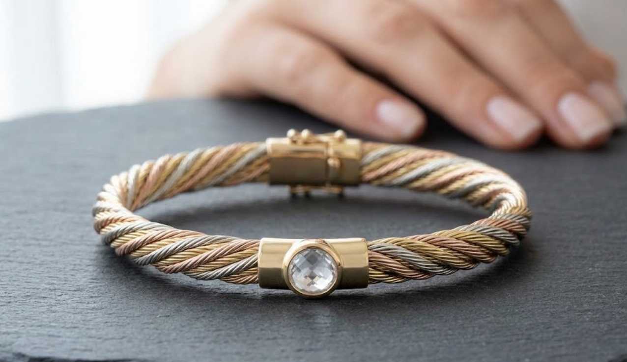 Model Gelang Emas Twist Tiga Warna yang Tren 2026, Stylish untuk Remaja hingga Dewasa