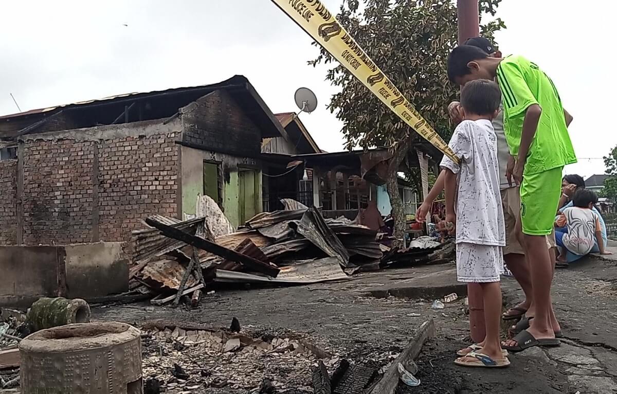 10 KK di Palembang Kehilangan Rumah Dampak Kebakaran di Puncak Sekuning