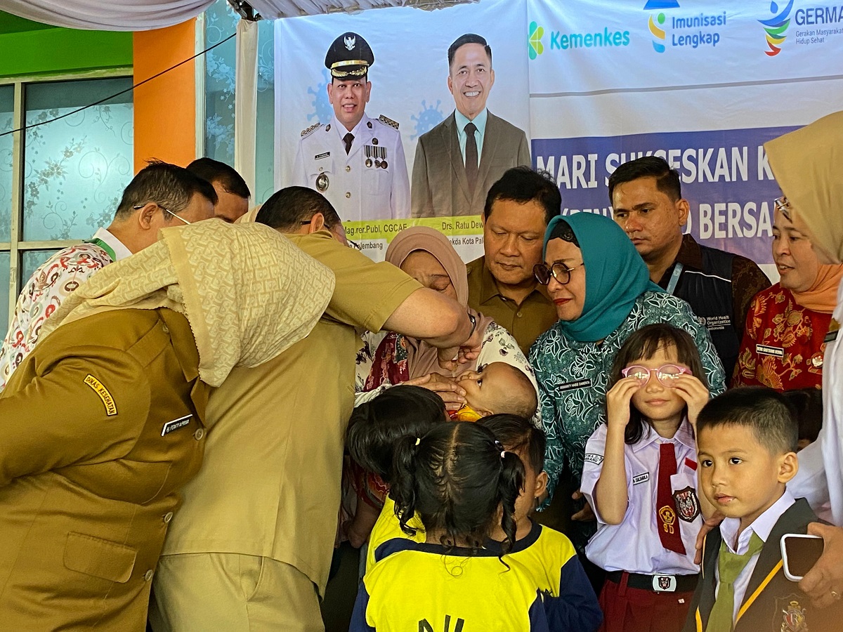  Pertahankan Zero Polio, Pj Walikota Palembang Membuka Perencanangan PIN tahun 2024