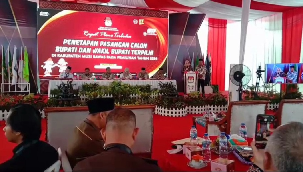 KPU Tetapkan Paslon Terpilih Bupati dan Wakil Bupati Musi Rawas 2025–2030 