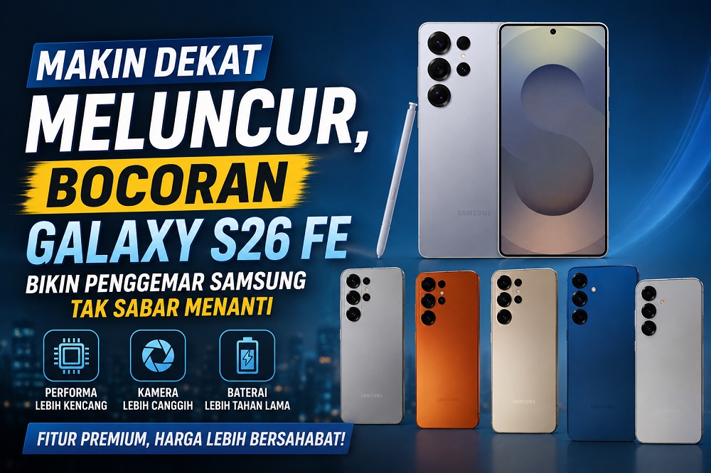Samsung Galaxy S26 FE bocor di internet, hadir dengan desain baru dan berbagai hal penting yang perlu diketahu
