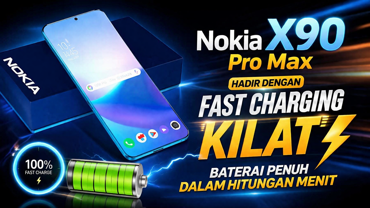 Nokia X90 Pro Max Hadir dengan Fast Charging Kilat, Baterai Penuh dalam Hitungan Menit