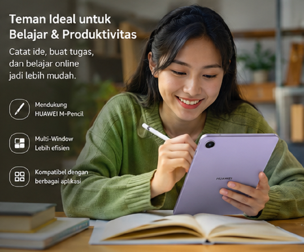Huawei MatePad Mini 2 Hadirkan Layar Ramah Mata, Teman Ideal untuk Belajar dan Hiburan