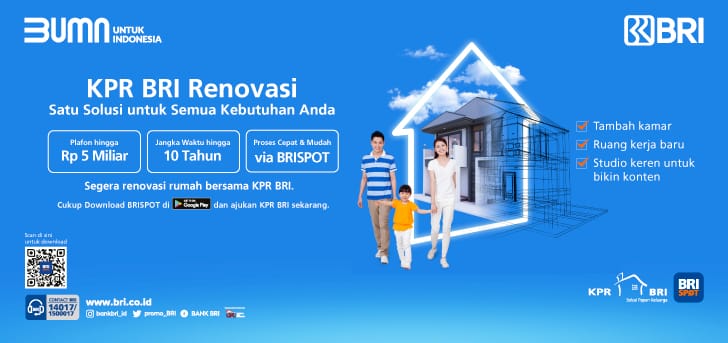 Solusi Renovasi Rumah, Kredit BRI Jadi Pilihan Praktis