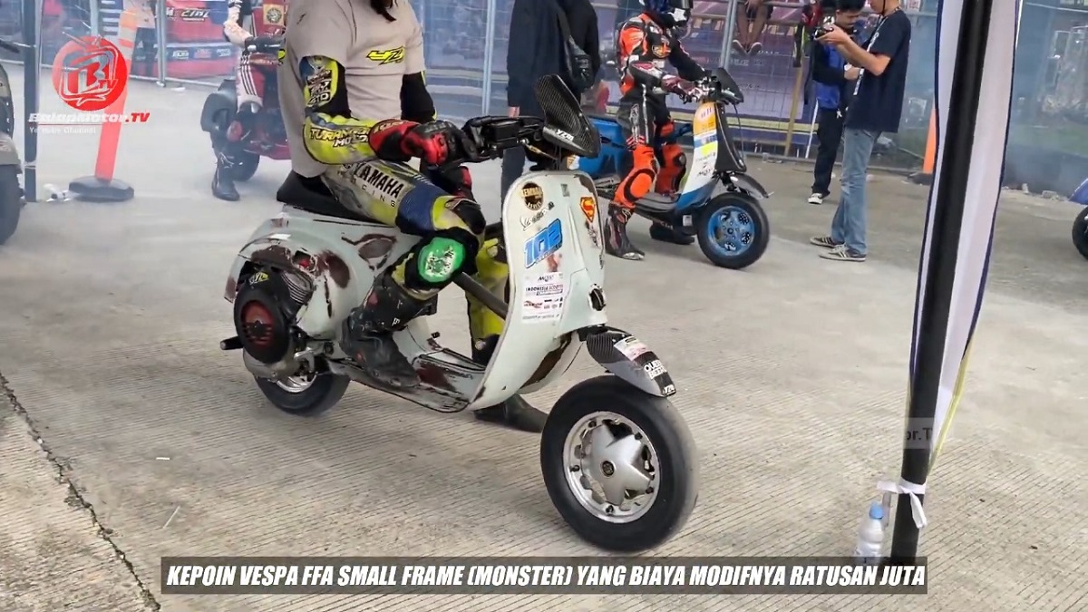 Vespa Tua Disulap Jadi Motor Custom Gahar, Hasilnya Bikin Melongo!