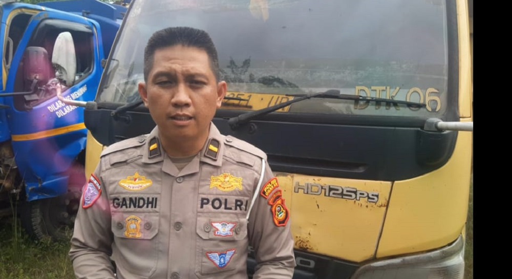 Truk Tabrak Lari Pemotor Hingga Tewas Di Ogan Ilir Berhasil Diamankan Satlantas