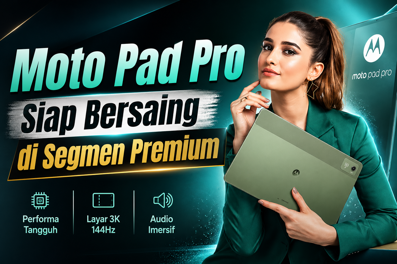 Moto Pad Pro Siap Bersaing di Segmen Premium