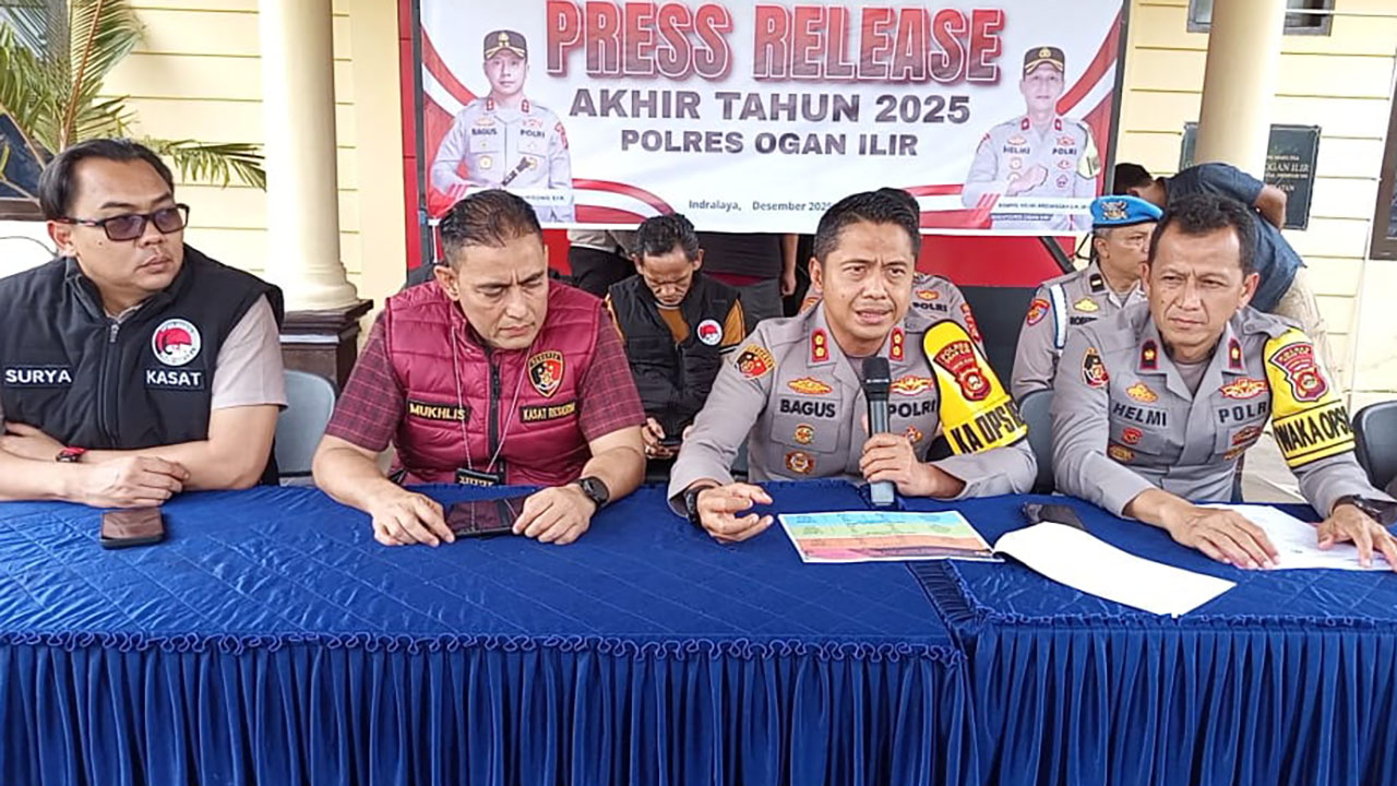 Pengungkapan Kasus Narkoba di Wilayah Hukum Polres Ogan Ilir Tahun 2025 Meningkat Signifikan