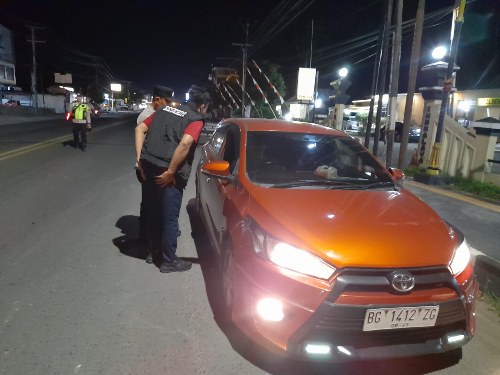 Polsek Indralaya Gelar Razia Malam di Jalan Lintas Timur, Sasar Pelaku 3C dan Gangguan Kamtibmas