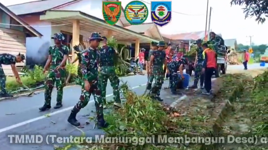TMMD ke-127 Kodim 0432/Bangka Selatan Bangun Jalan hingga Sumur Bor di Desa Penutuk