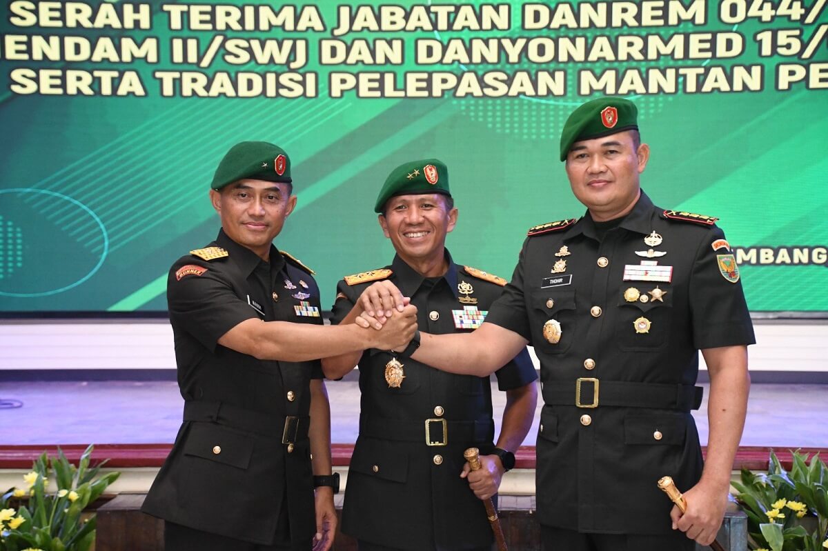 Pimpin Sertijab Danrem 044 Gapo, Pangdam II Sriwijaya Ingatkan Netralitas TNI pada Pemilu 2024