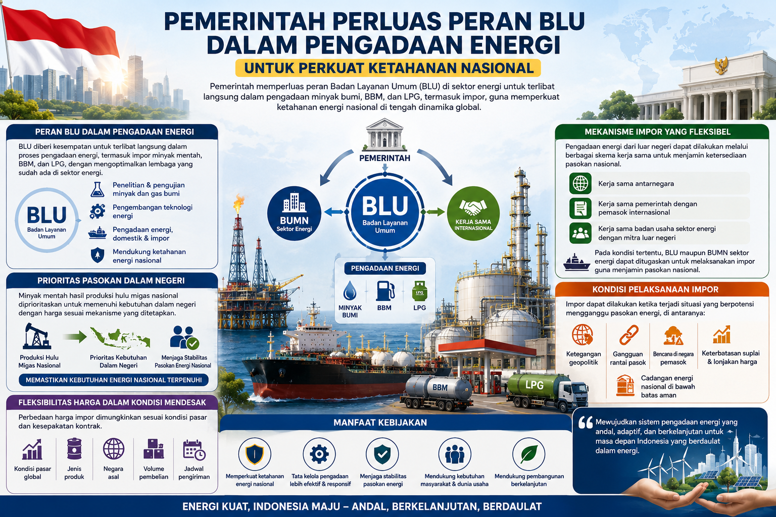 Pemerintah Perluas Peran BLU dalam Pengadaan Energi untuk Perkuat Ketahanan Nasional