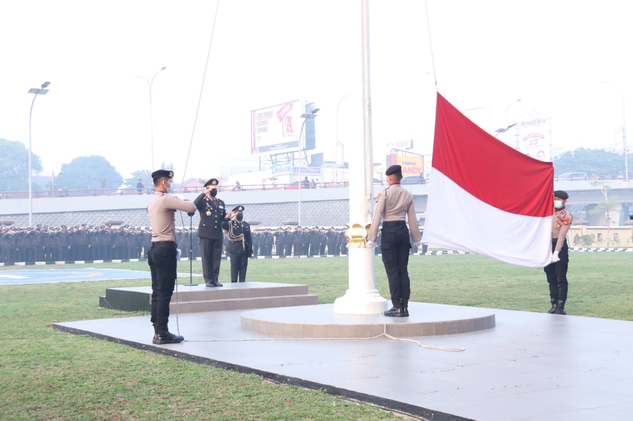 Polda Sumsel Laksanakan Upacara Hari Sumpah Pemuda ke-95, Ini Pesan Kapolda. 