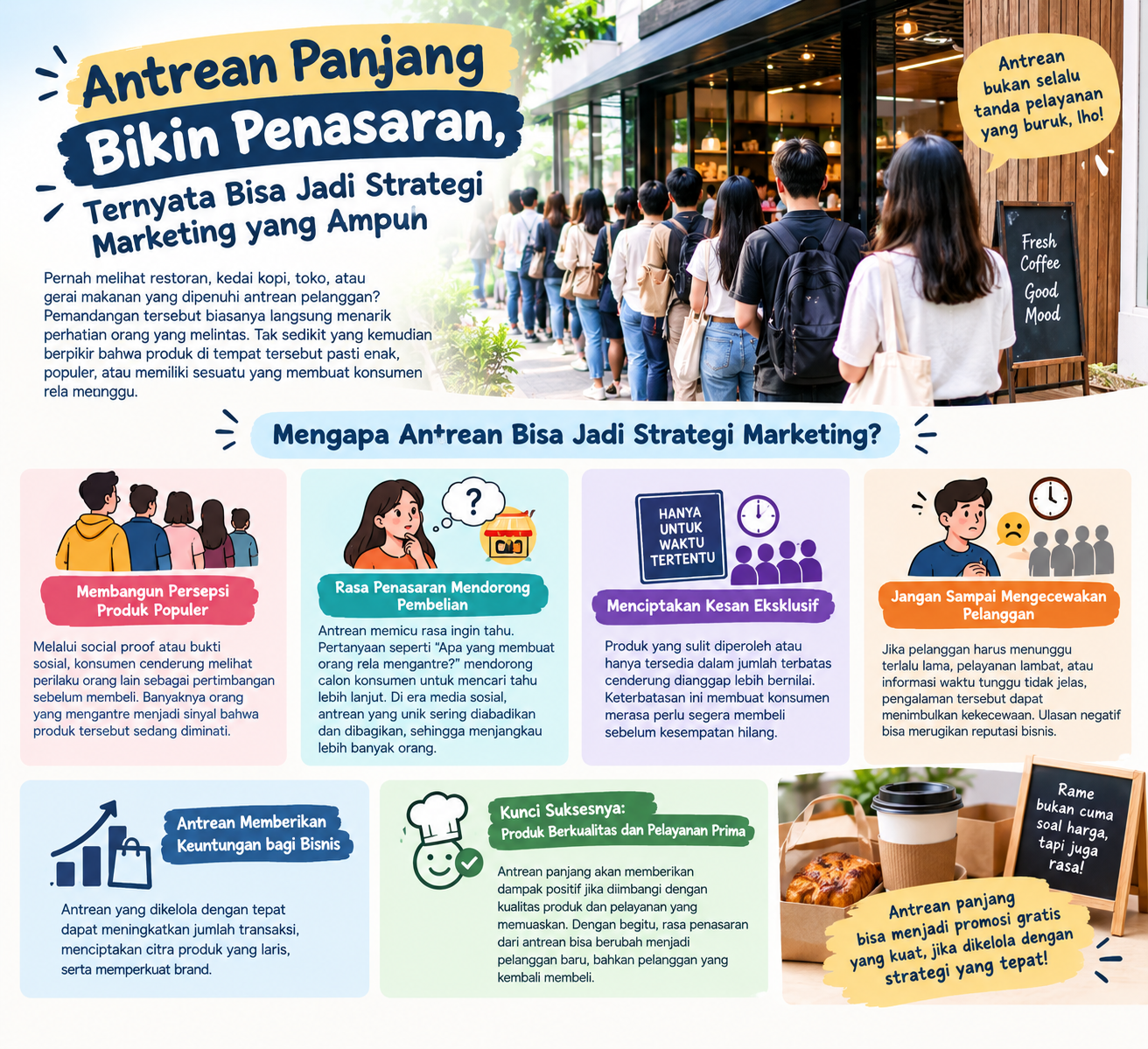 Antrean Panjang Bikin Penasaran, Ternyata Bisa Jadi Strategi Marketing yang Ampuh