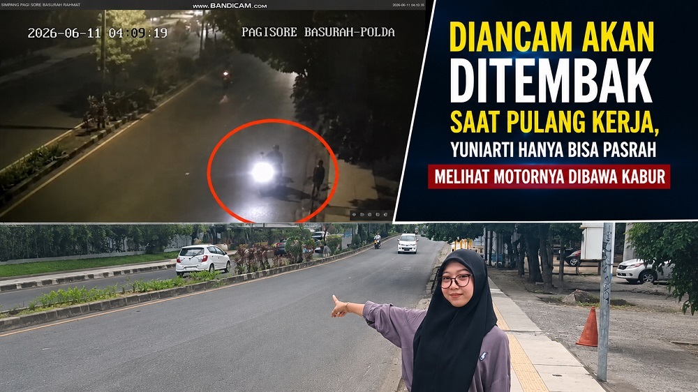 Pulang Kerja Dini Hari, Perempuan di Palembang Jadi Korban Begal Bersenjata Api