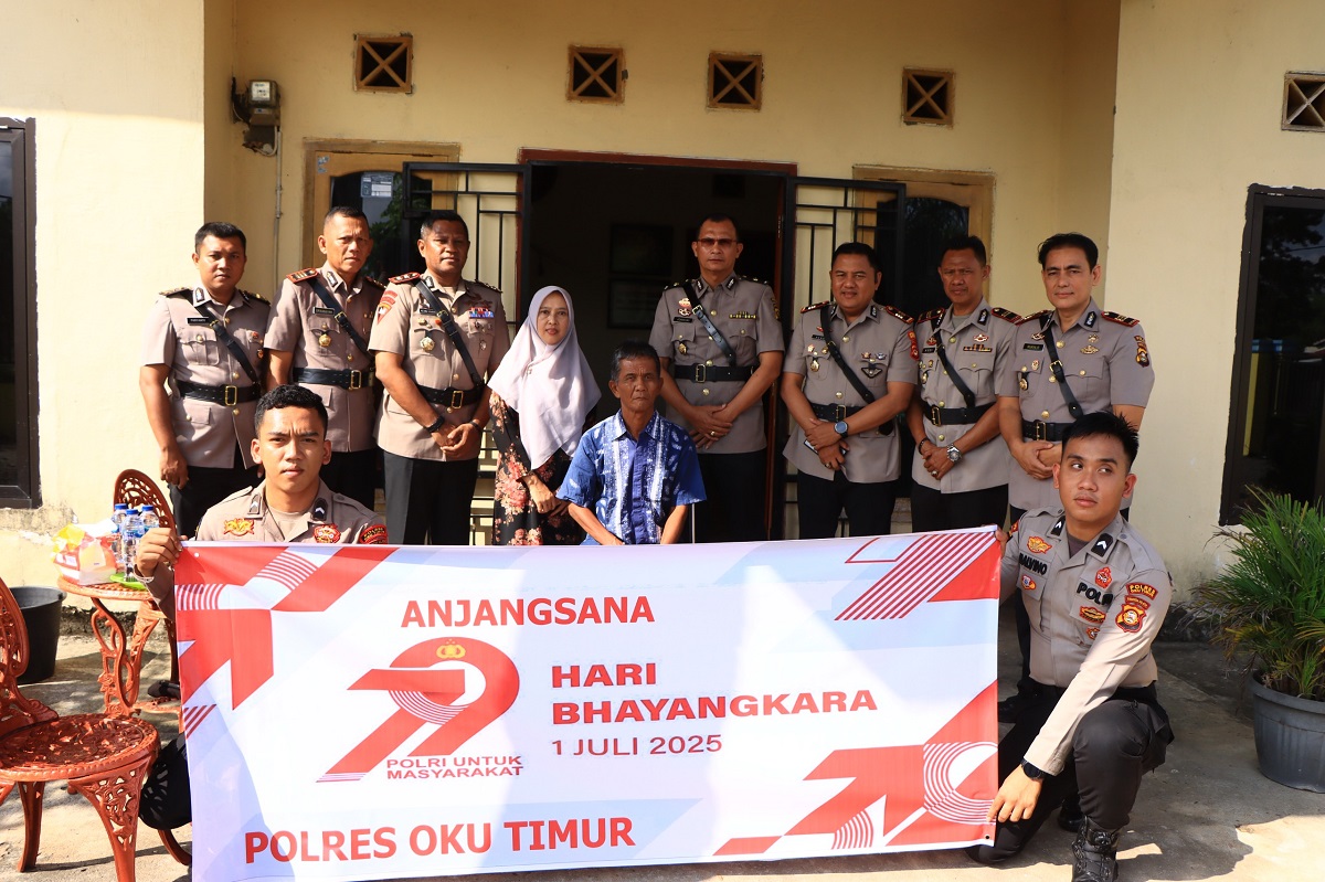 Polres OKU Timur Laksanakan Anjangsana Dalam Rangka Hari Bhayangkara ke 79
