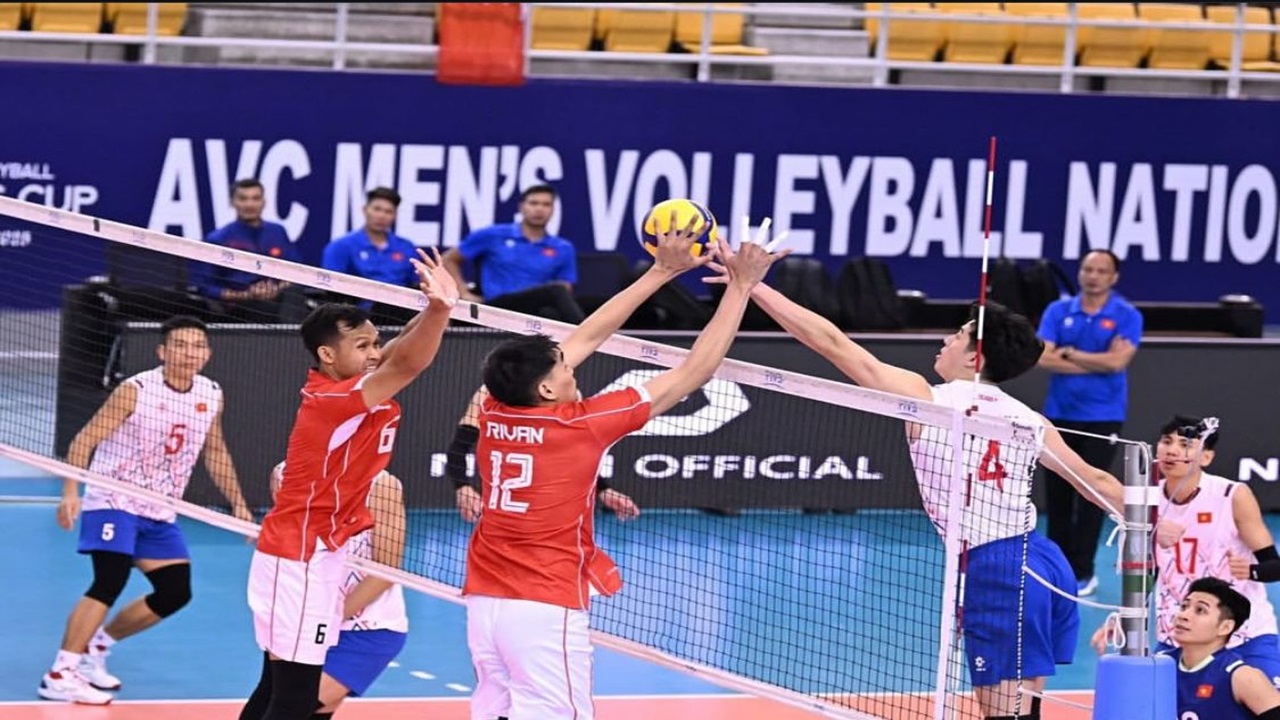 Indonesia Taklukkan Vietnam 3-2 di Laga Sengit AVC Nations Cup 2025