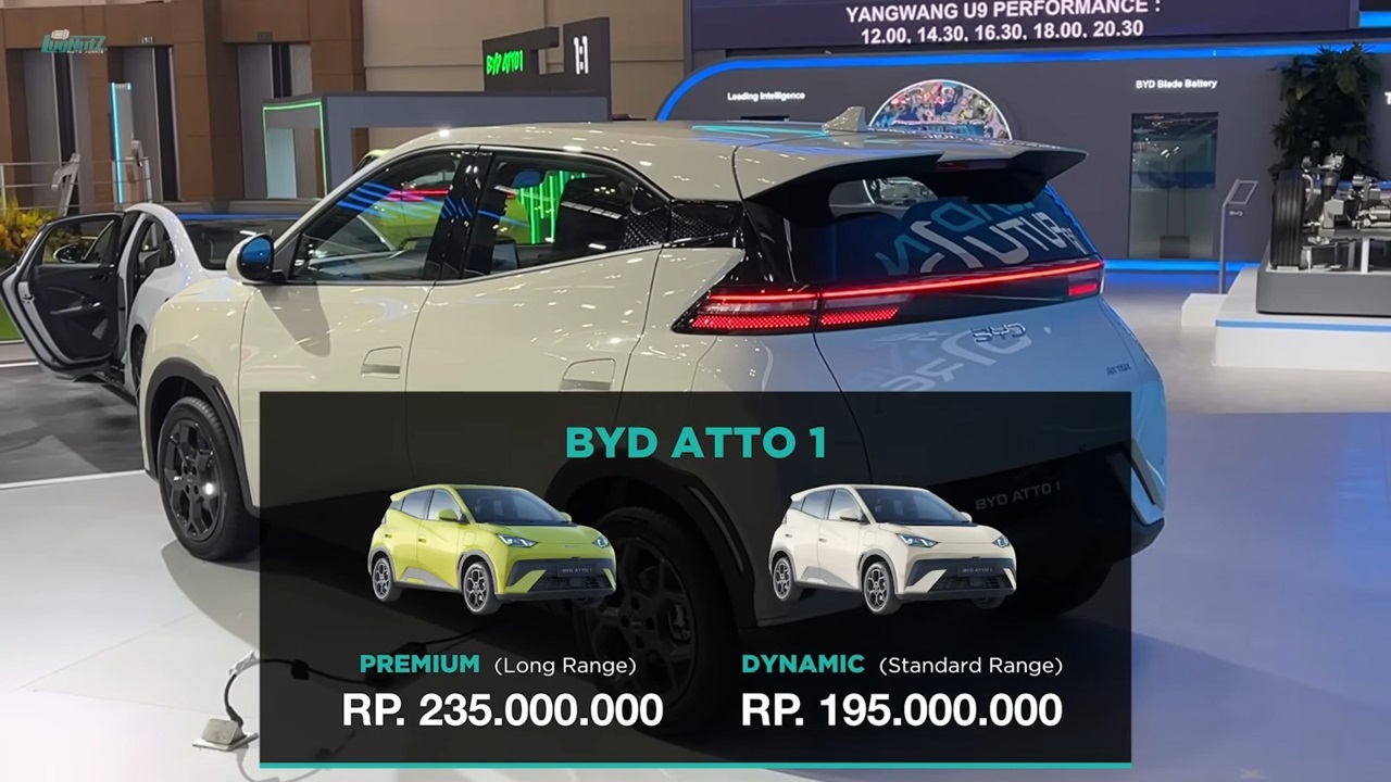 BYD Atto 1 Dynamic, Mobil Listrik di Bawah 200 Juta yang Bikin Geger GIIAS 2025