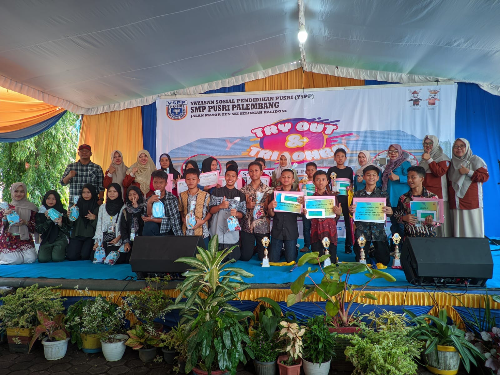 Open School SMP Pusri Palembang, Gelar Tri Lomba dan Try Out Akbar Se Kota Palembang