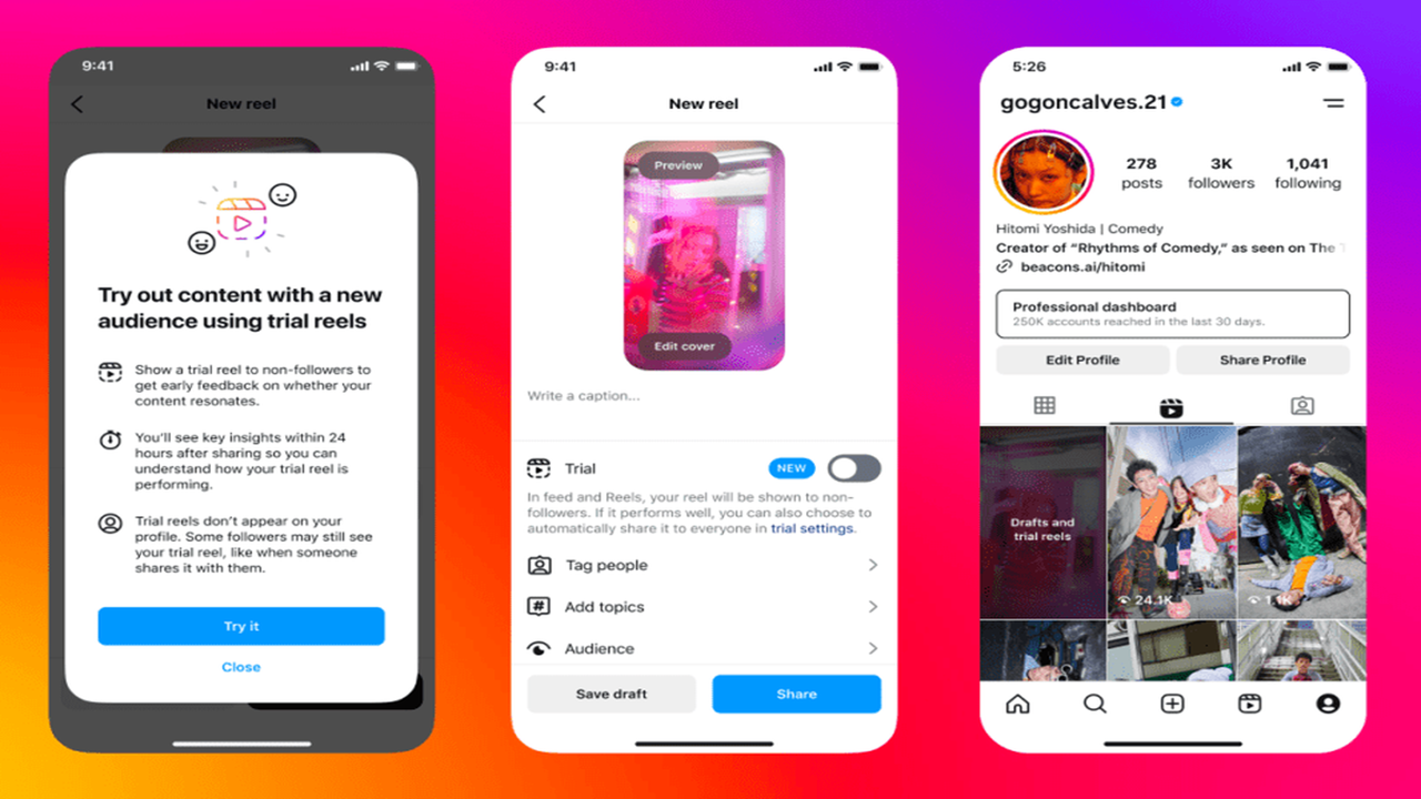 Instagram Rilis Fitur 'Trial Reels': Uji Coba Konten Sebelum Dibagikan ke Follower!