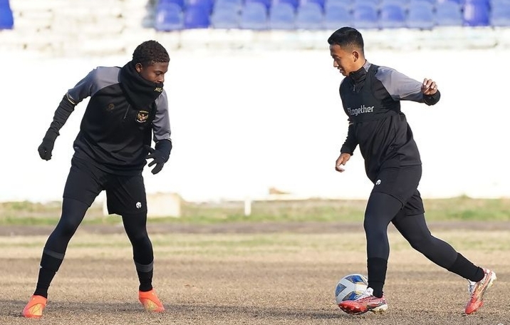 Kecewa! Timnas Indonesia U-20 Latihan di Lapangan yang Buruk di Uzbekistan